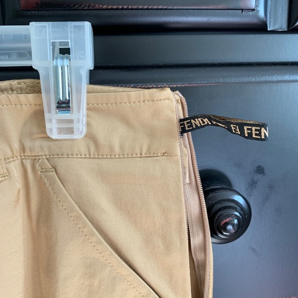 Skirt, Vintage FENDI, approx. Size 6, short (see photos), beige, cotton - Picture 2 of 9